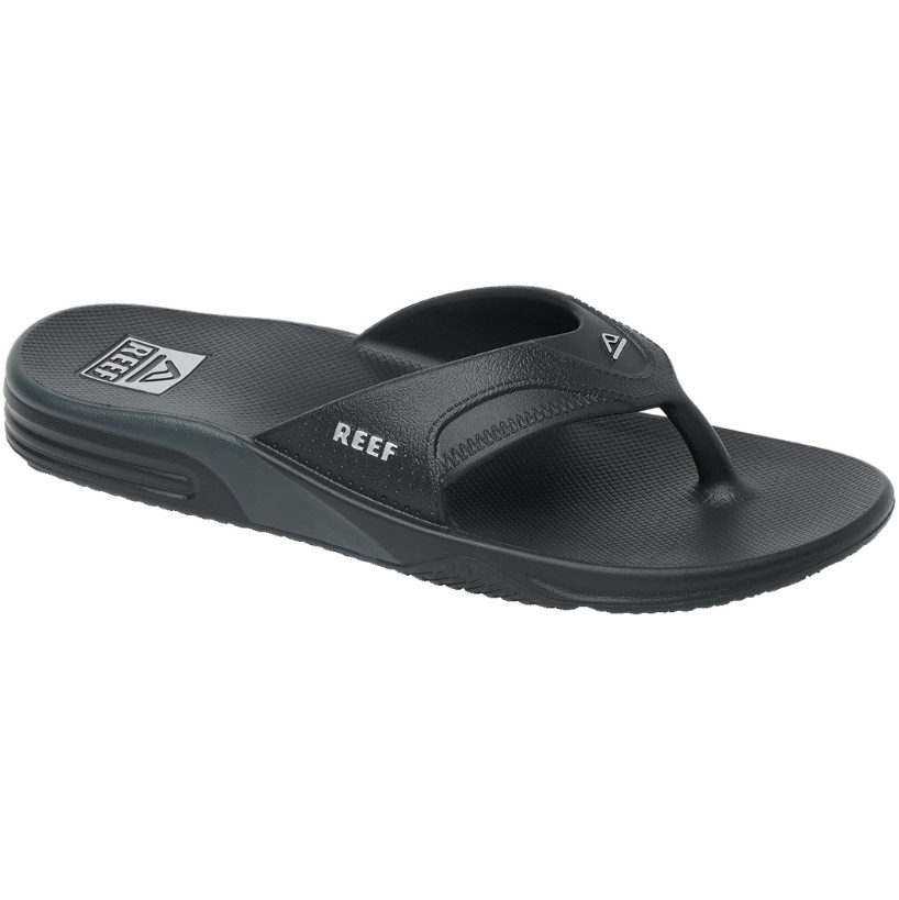2026 Reef M&auml;nner Fanning H20 Sandalen CJ8545  Black / Silber